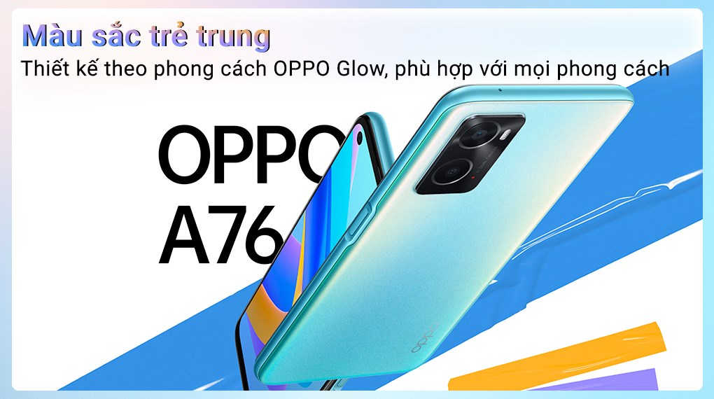 oppo a76 thiet ke tre trung