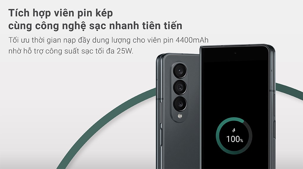 tích hợp pin kép samsung z fold4